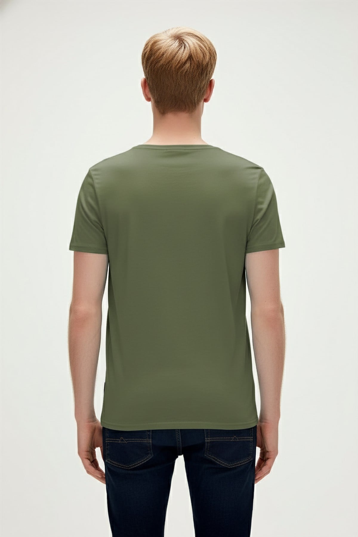 WALL BEAR T-SHIRT PRINTED T-SHIRT SOLUK YEŞİL  MAN T-SHIRT WALL BEAR T-SHIRTWALL BEAR T-SHIRT