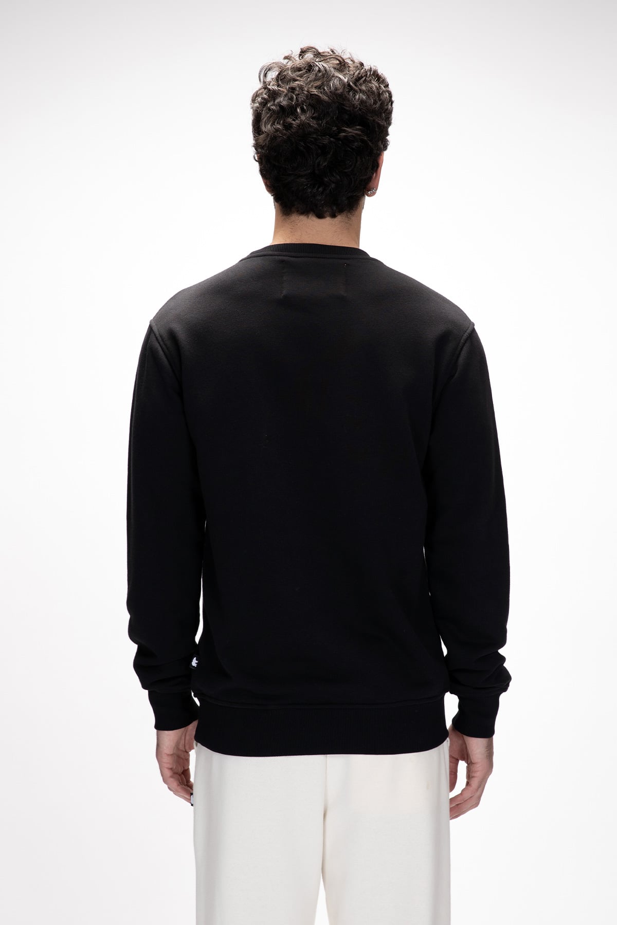 Sailor Si̇yah Crewneck Erkek Sweatshirt