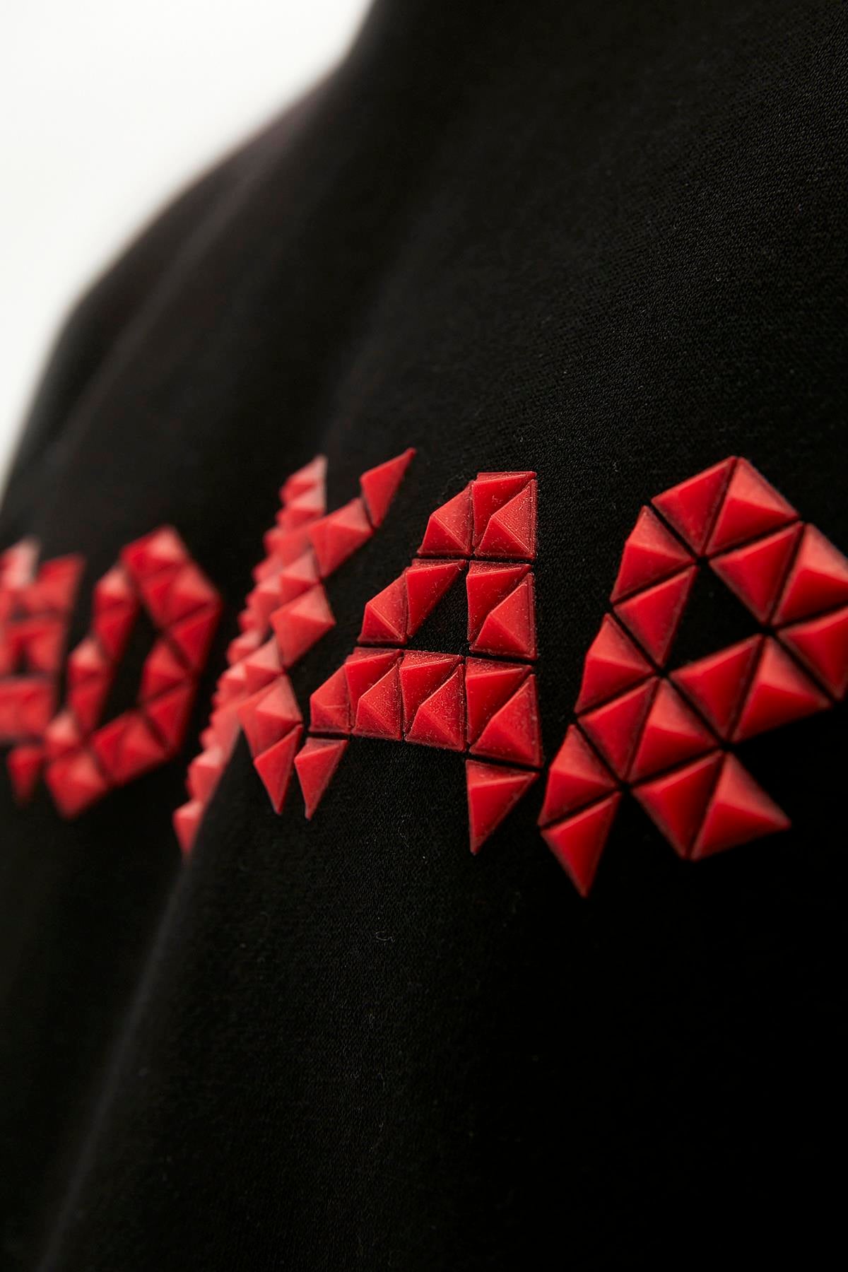 3D Bad Hoodie Siyah Kapüşonlu Erkek Sweatshirt