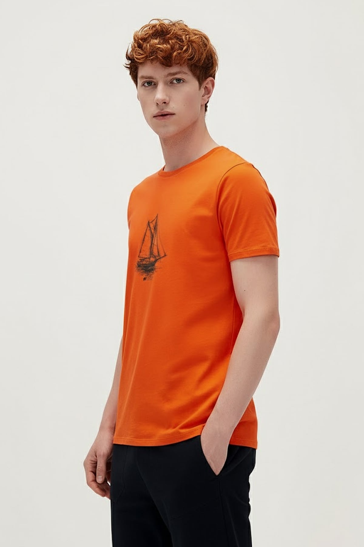 ART OF JOURNEY T-SHIRT PRINTED T-SHIRT TURUNCU  MAN T-SHIRT ART OF JOURNEY T-SHIRTART OF JOURNEY T-SHIRT
