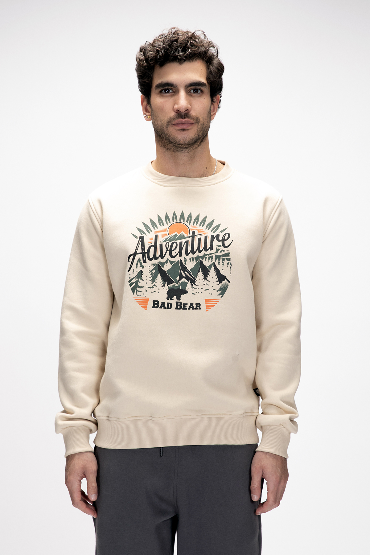 ADVENTURE CREWNECK PRINTED CREWNECK BEJ BELİRTİLMEMİŞ MAN SWEATSHIRT ADVENTURE CREWNECKADVENTURE CREWNECK