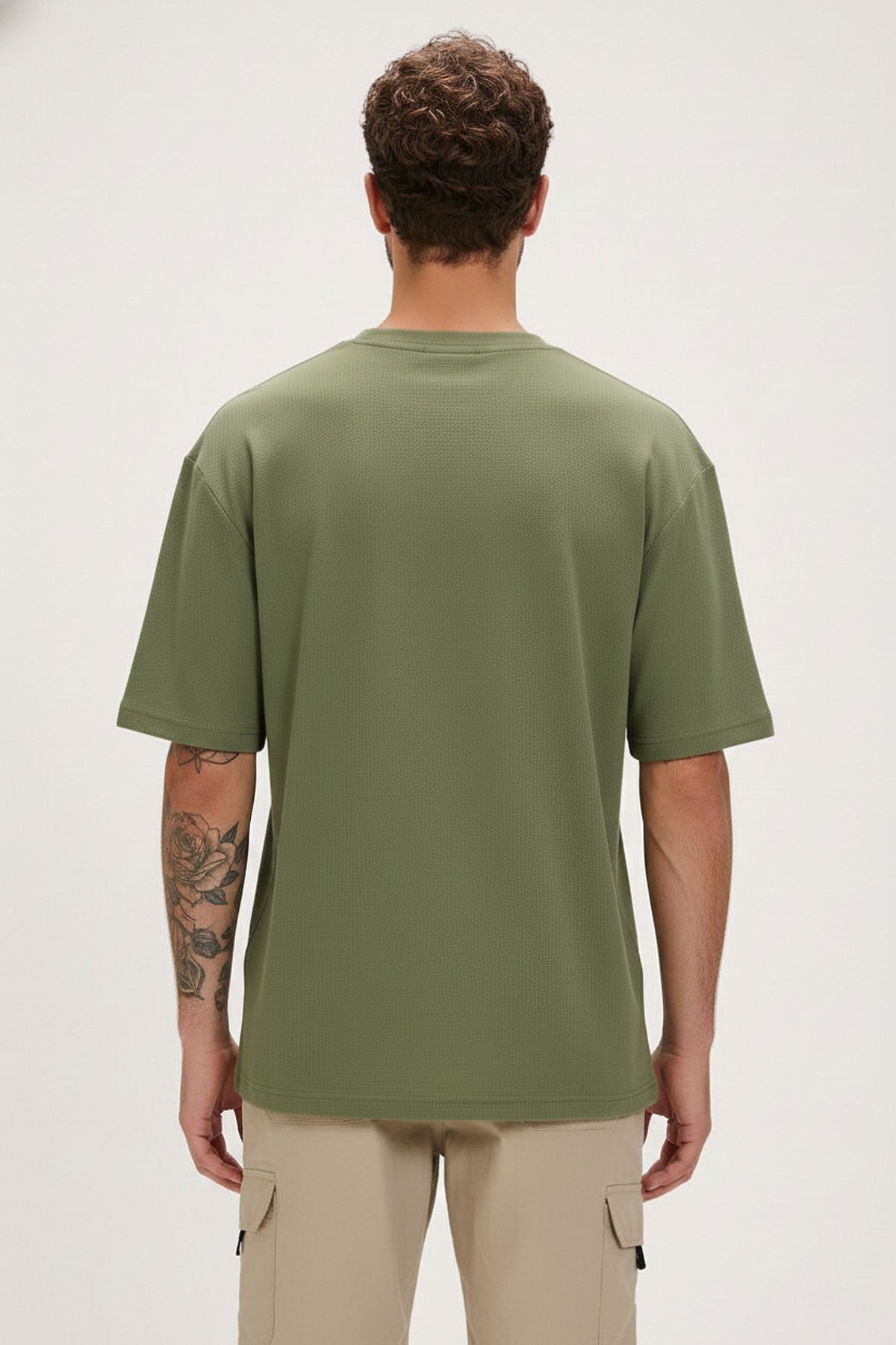 Mons Soluk Yeşil Erkek Baskılı Tişört