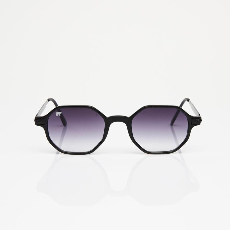 Rodney Unisex Black Sunglasses