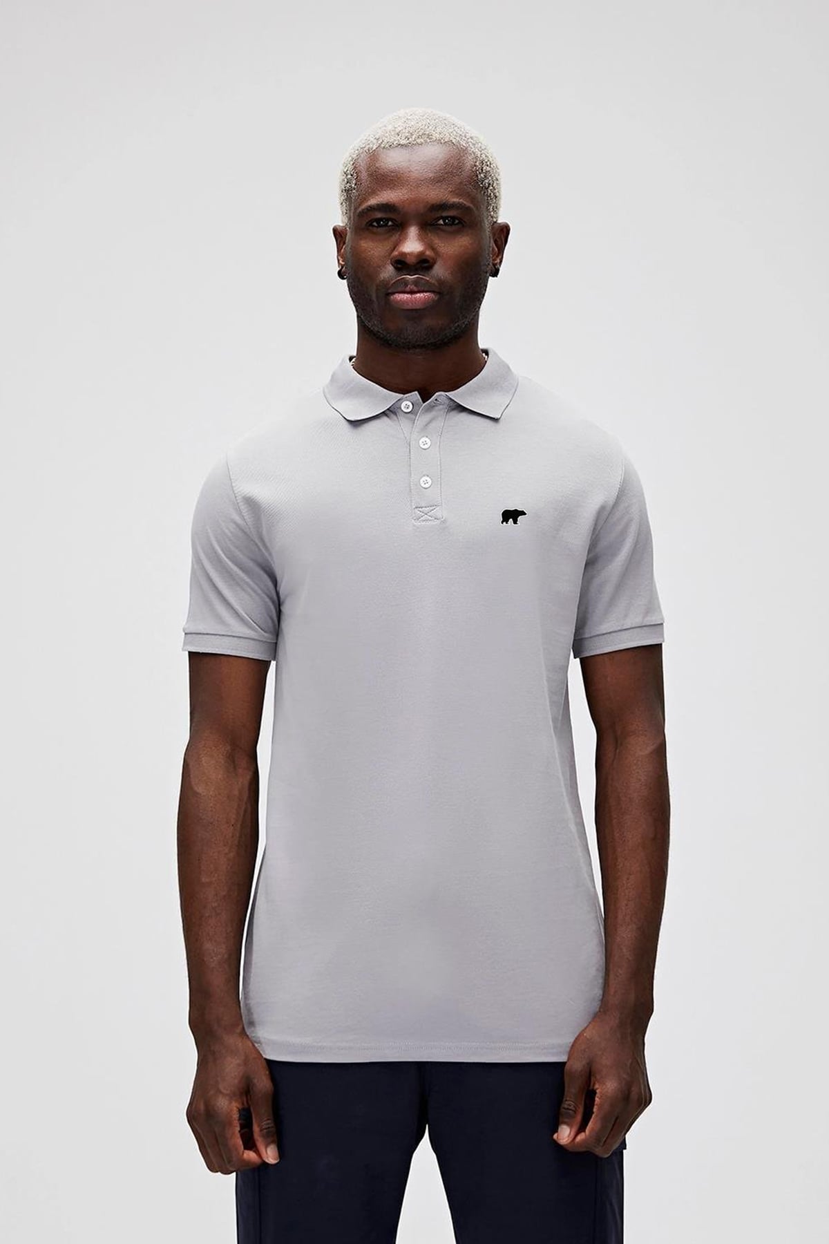 GABRIEL POLO POLO T-SHIRT BEYAZ DUMAN DÜĞMELİ MAN T-SHIRT GABRIEL POLOGABRIEL POLO