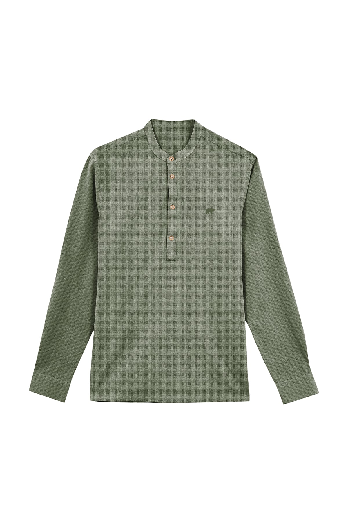 GUIDE SHIRT BASIC SHIRT SOLUK YEŞİL DÜĞMELİ MAN SHIRT GUIDE SHIRTGUIDE SHIRT