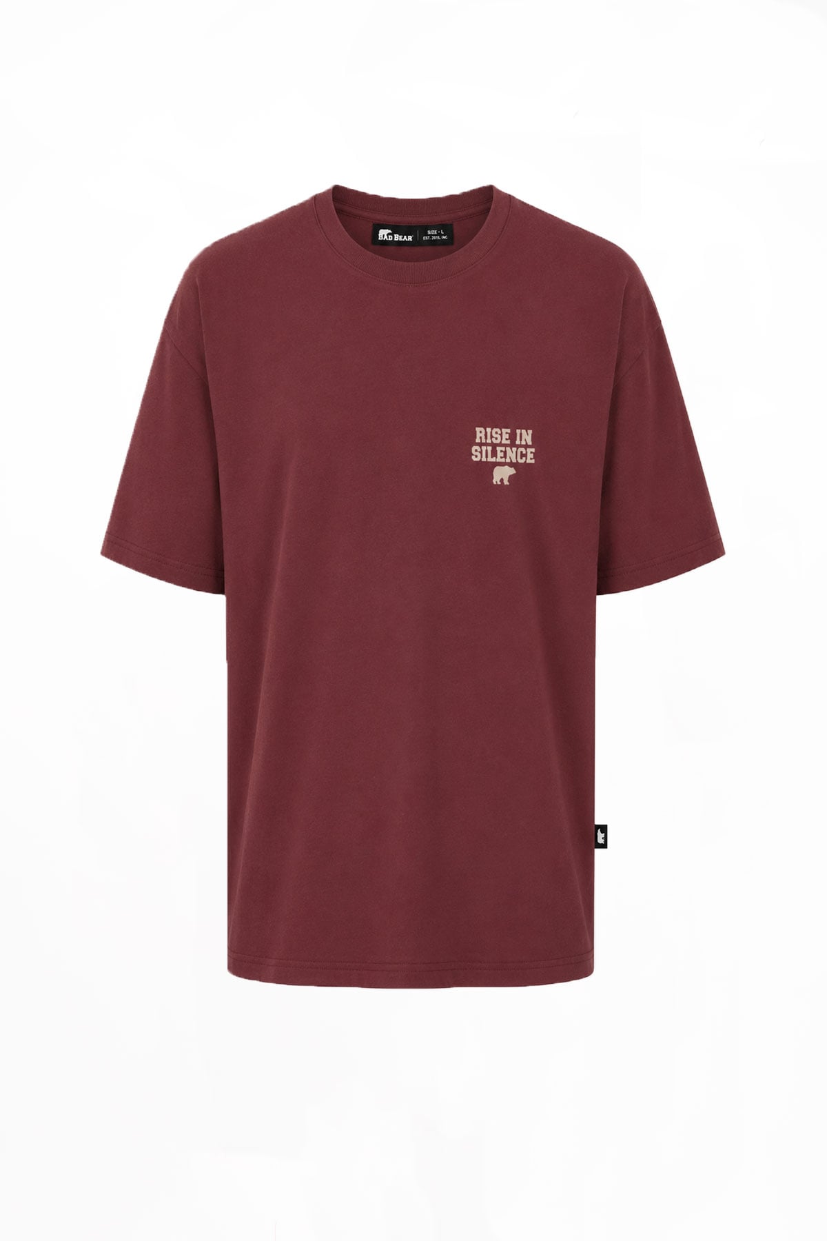 Rise Bordo Baskılı Erkek Tişört
