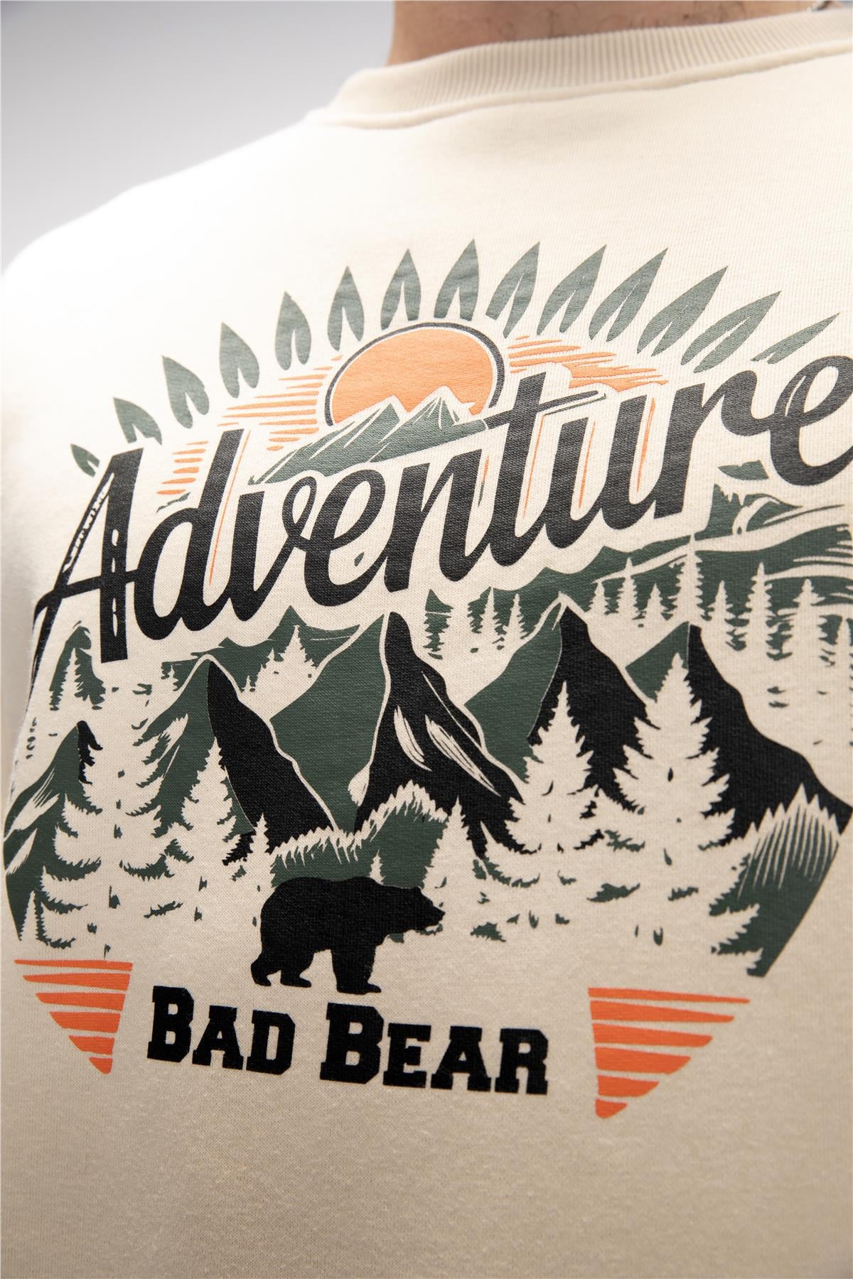 ADVENTURE CREWNECK PRINTED CREWNECK BEJ BELİRTİLMEMİŞ MAN SWEATSHIRT ADVENTURE CREWNECKADVENTURE CREWNECK