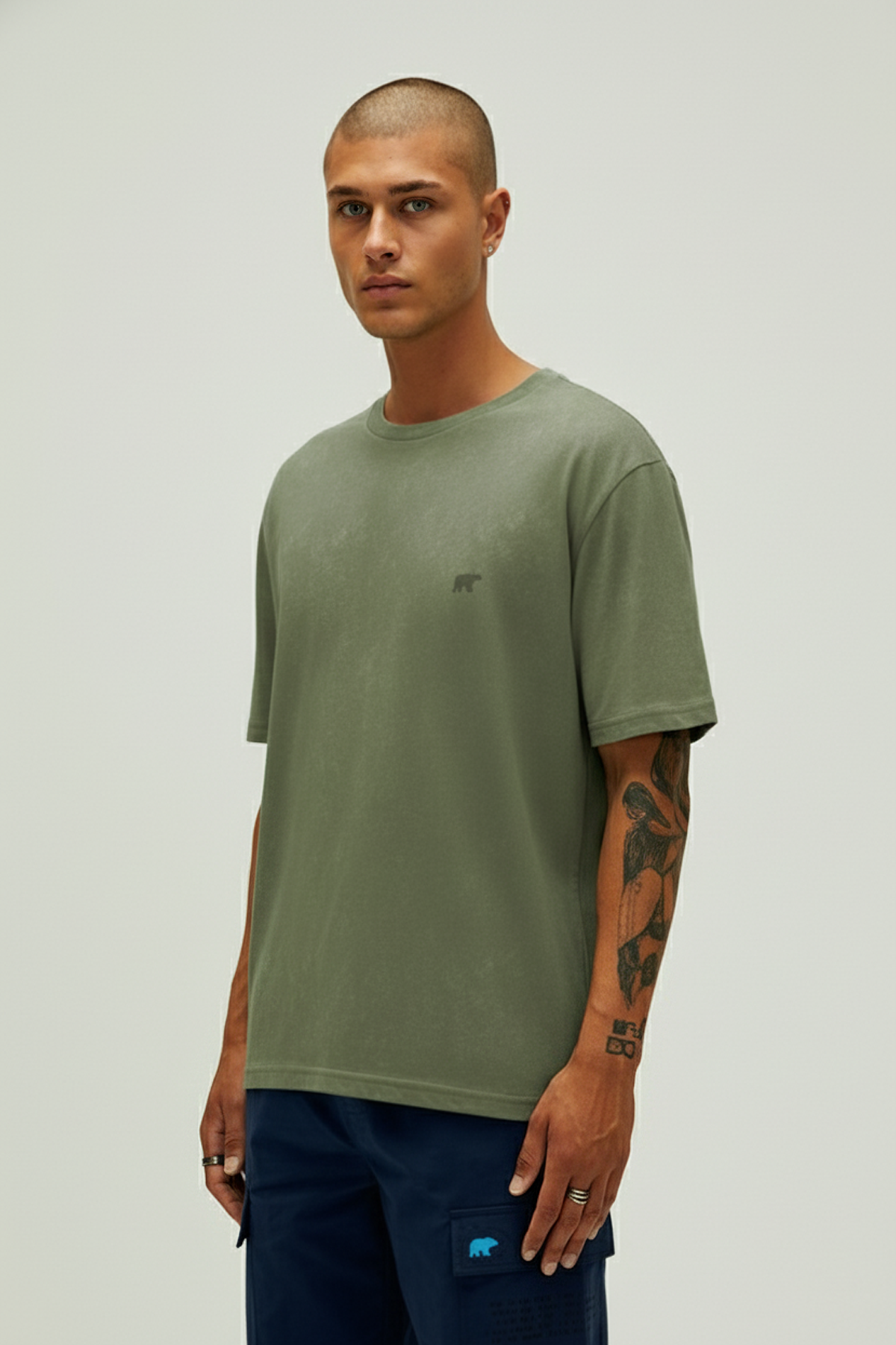 Garment Soluk Yeşil Basic Erkek Tişört