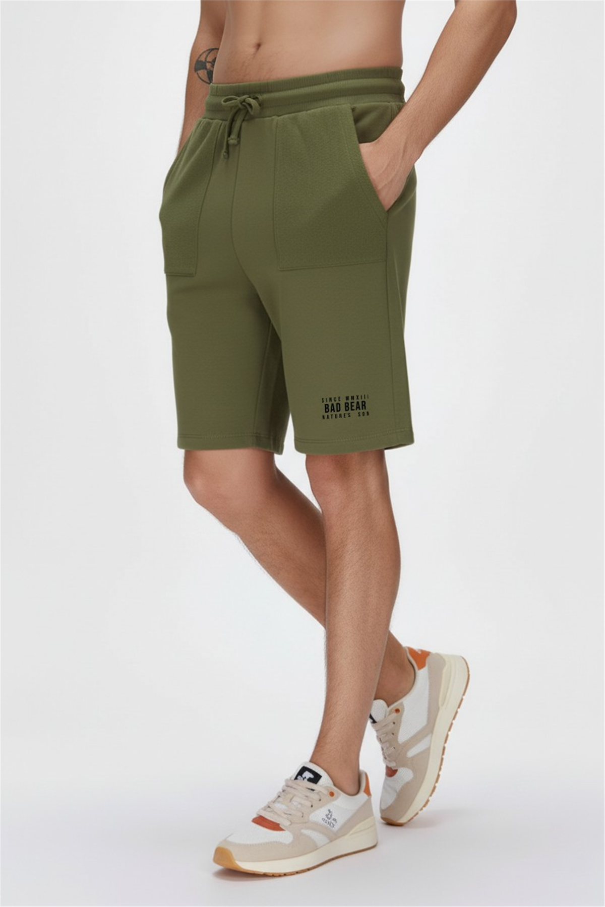 UPSIDE DOWN SWEATSHORT SWEATSHORTS SOLUK YEŞİL BELİRTİLMEMİŞ MAN SHORTS UPSIDE DOWN SWEATSHORTUPSIDE DOWN SWEATSHORT