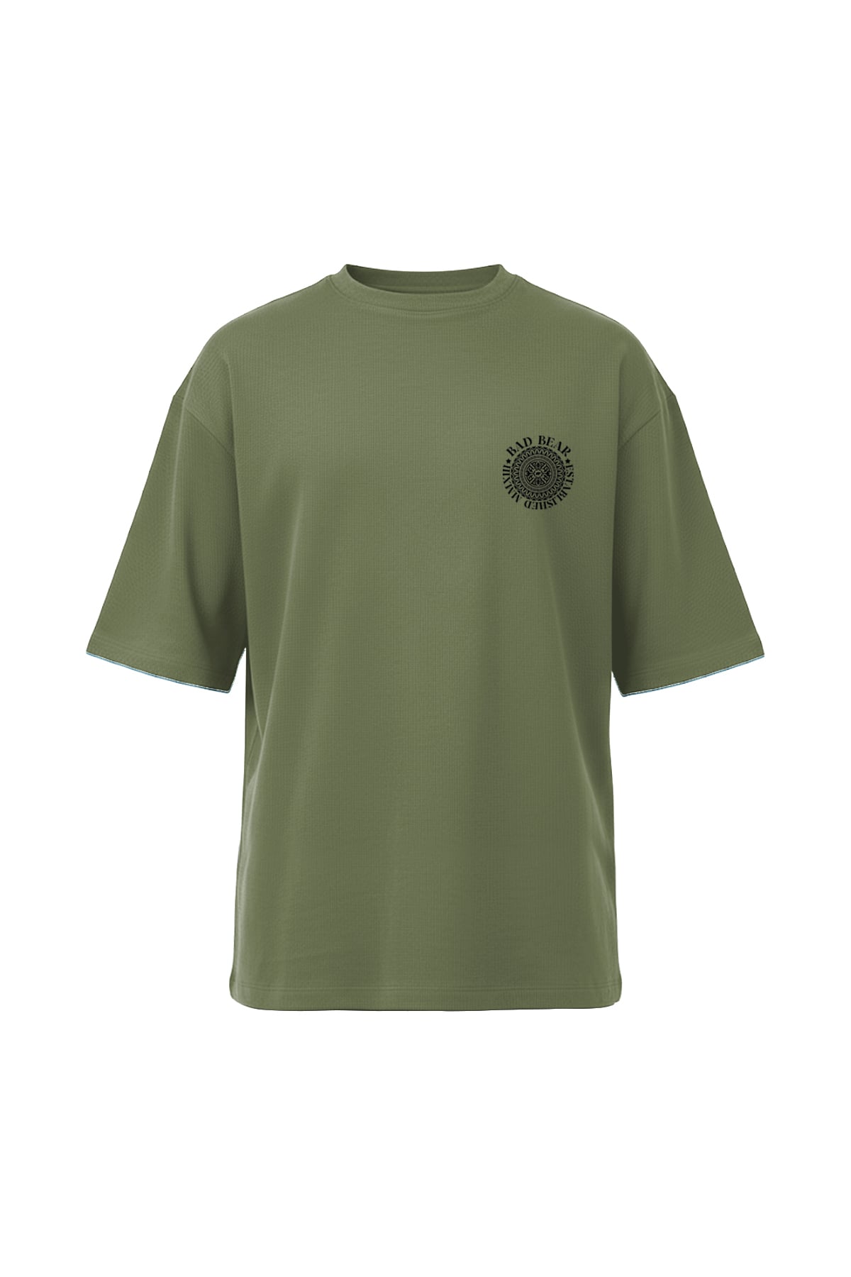 Mons Soluk Yeşil Erkek Baskılı Tişört