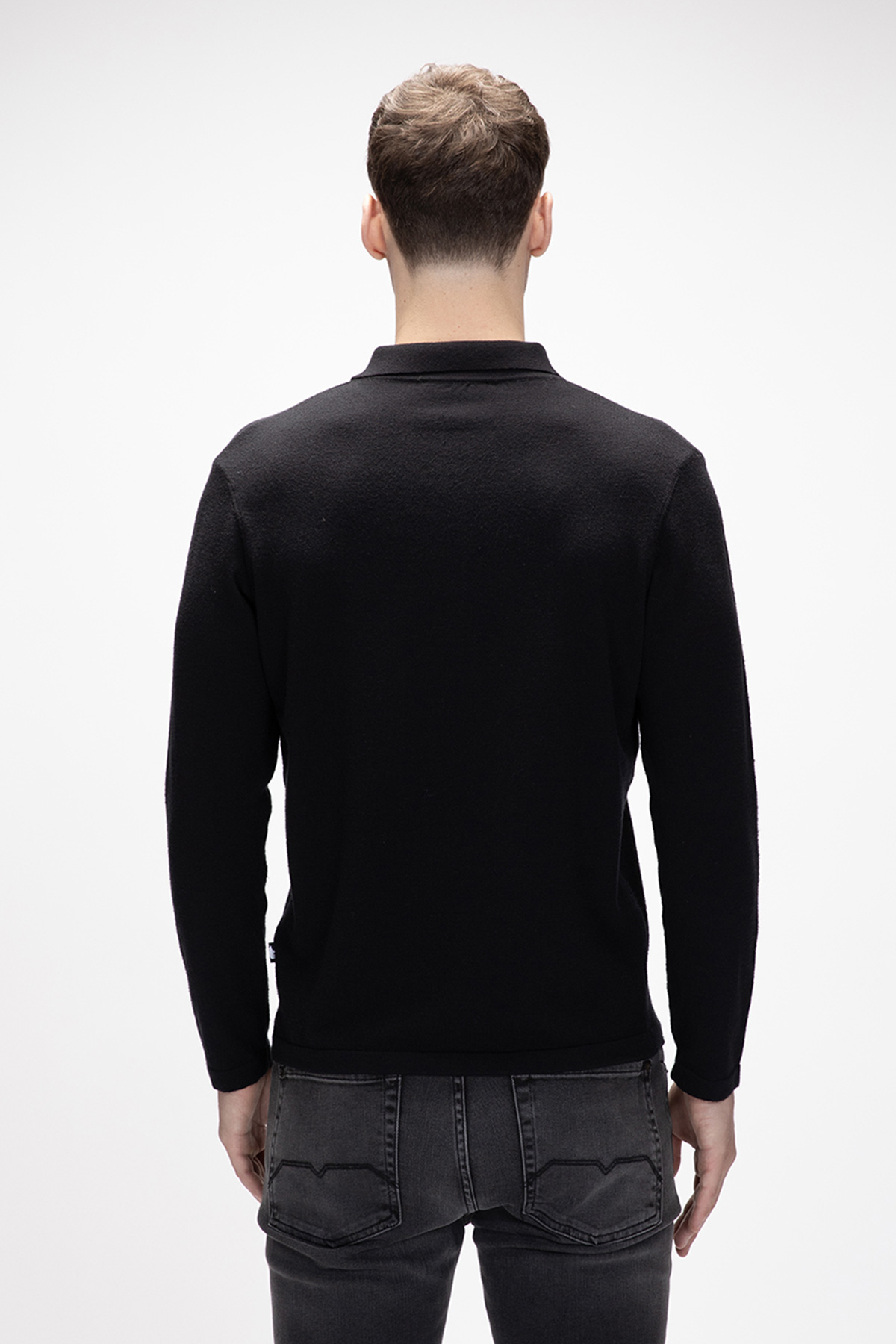 KUGER POLO POLO NECK JUMPER SİYAH BELİRTİLMEMİŞ MAN KNITWEAR KUGER POLOKUGER POLO