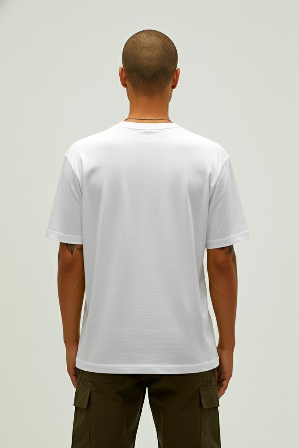 Costarıca Beyaz Erkek Baskılı Tişört