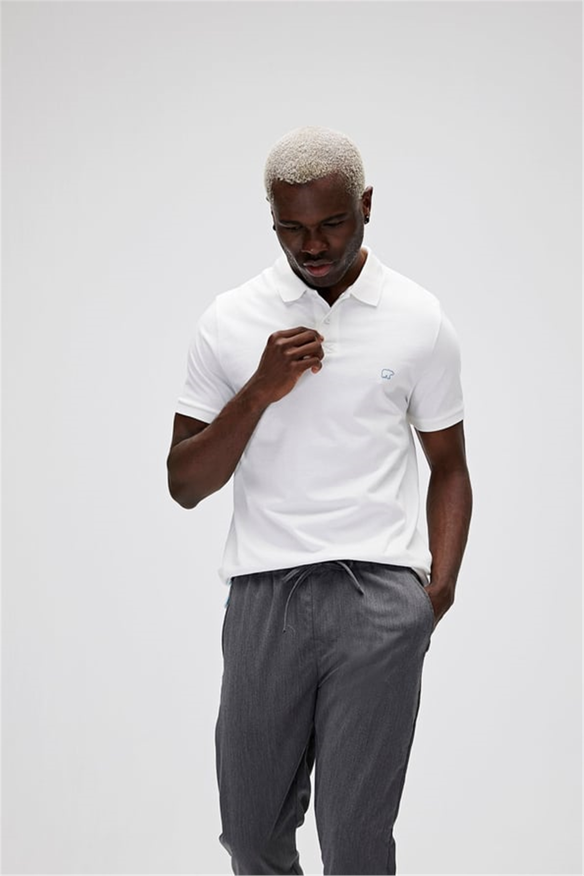 RIXON POLO POLO T-SHIRT BEYAZ DÜĞMELİ MAN T-SHIRT RIXON POLORIXON POLO