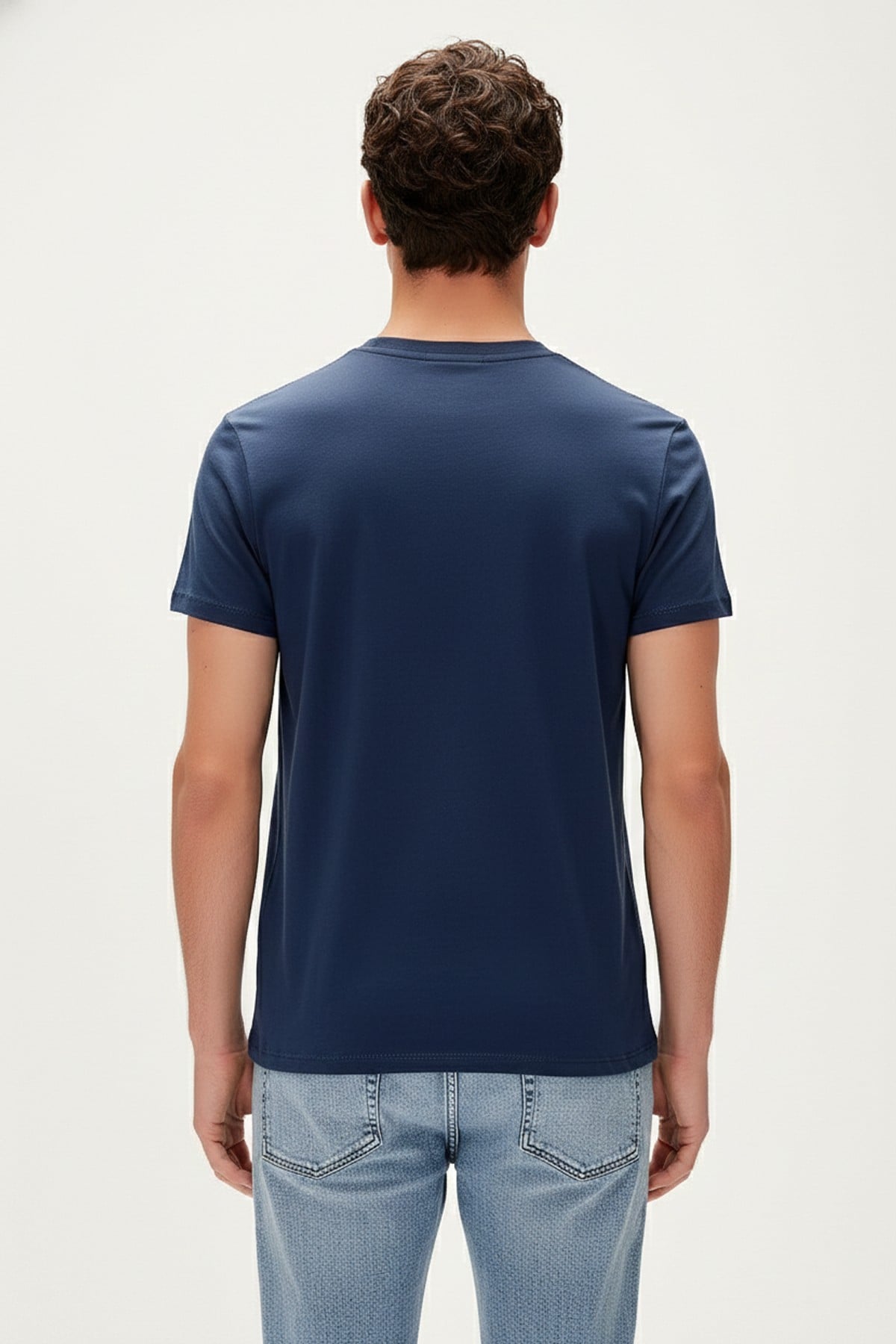 NATURE BAND T-SHIRT PRINTED T-SHIRT LACİVERT  MAN T-SHIRT NATURE BAND T-SHIRTNATURE BAND T-SHIRT