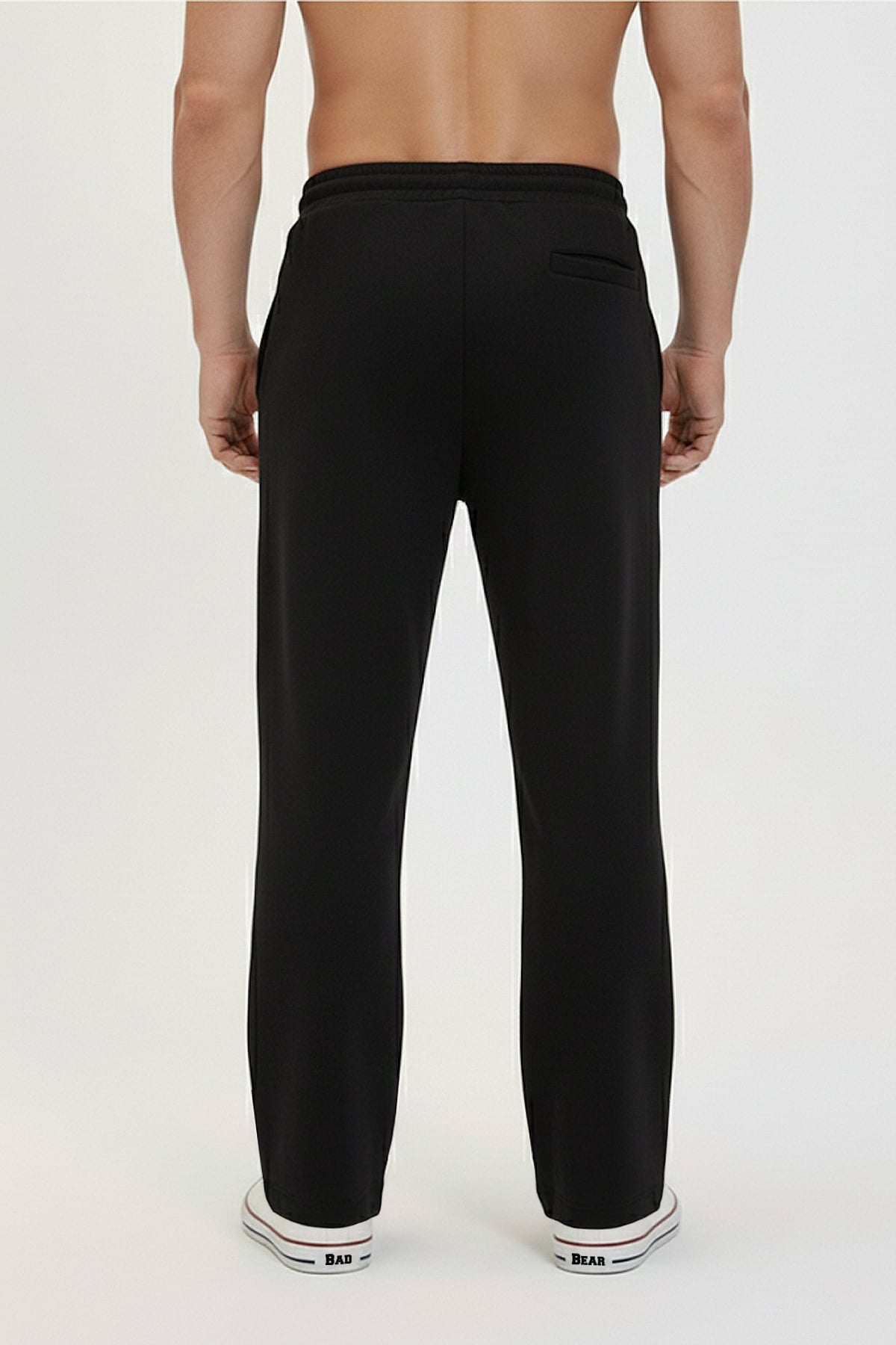 STRAIGHT SWEATPANTS SWEATPANTS SİYAH BELİRTİLMEMİŞ MAN PANTS STRAIGHT SWEATPANTSSTRAIGHT SWEATPANTS