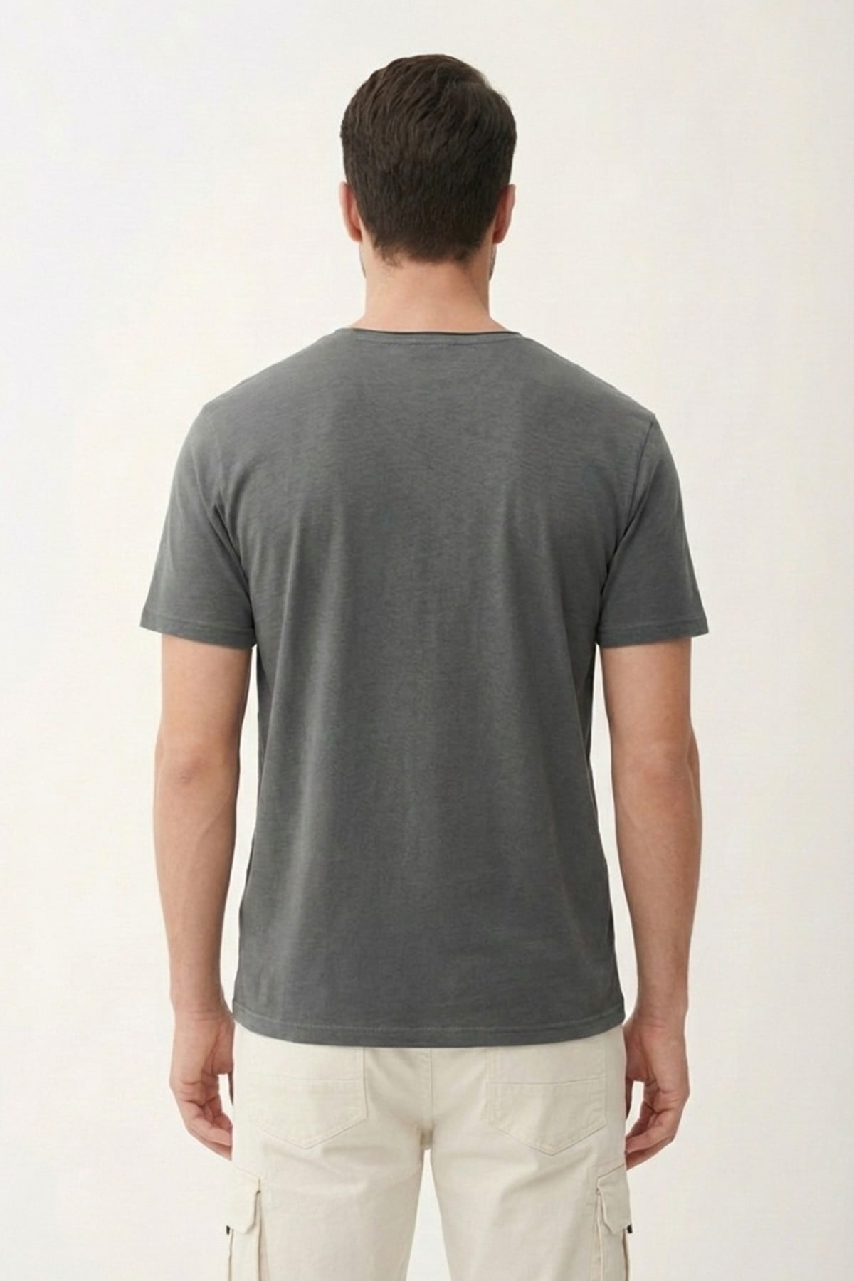 Pulse Antrasit Erkek Baskılı Tişört
