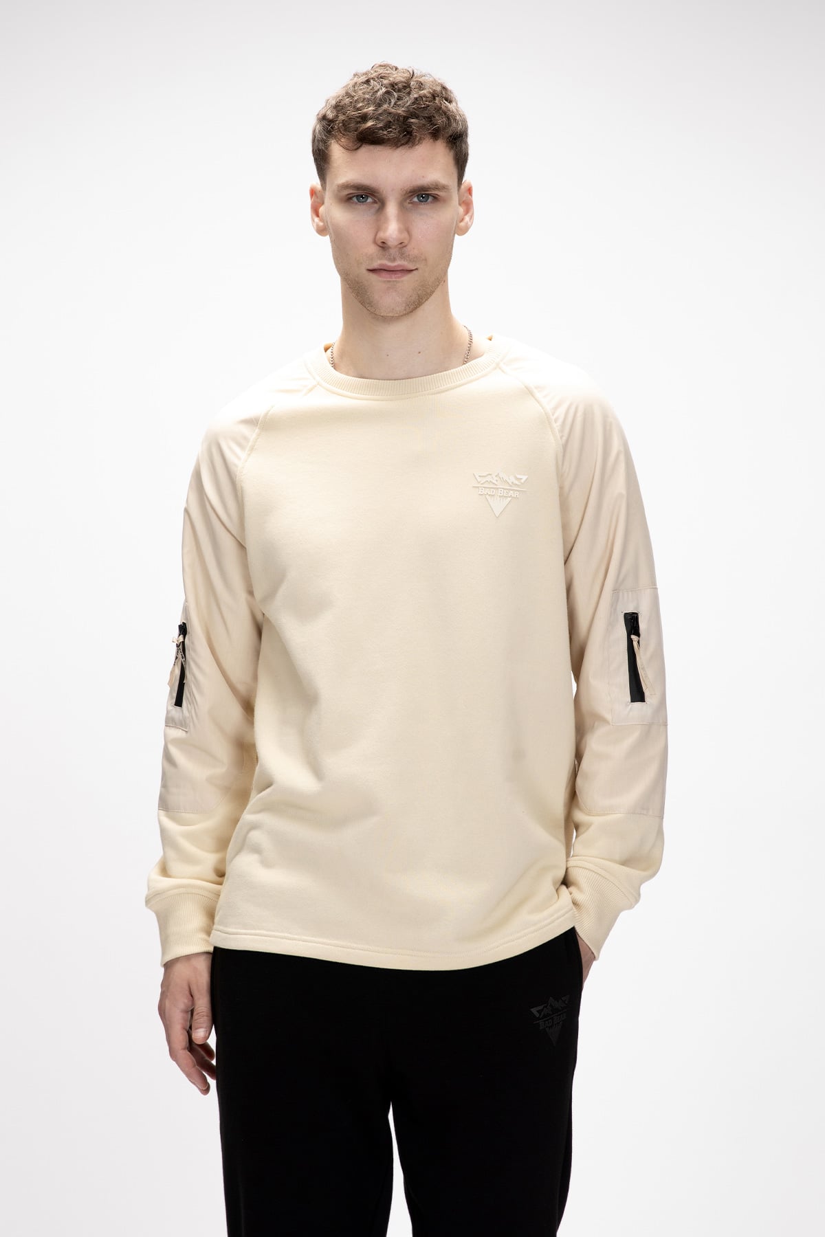 HILL CREWNECK CREWNECK BEJ BELİRTİLMEMİŞ MAN SWEATSHIRT HILL CREWNECKHILL CREWNECK