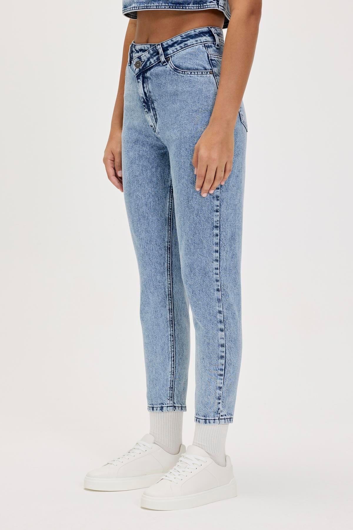 Alisha Jeans Mavi Kadın Denim Pantolon
