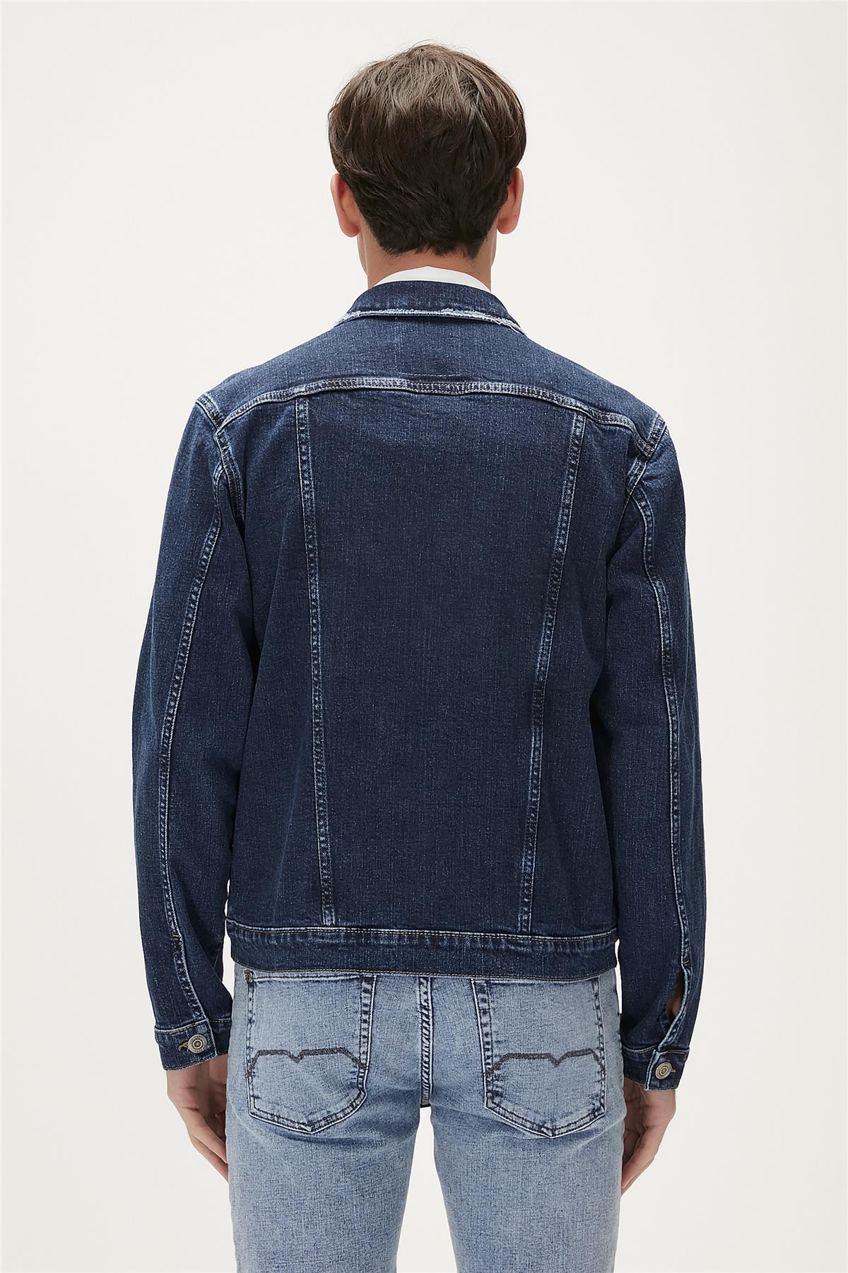 Roy Dark Blue Mens Denim Jacket