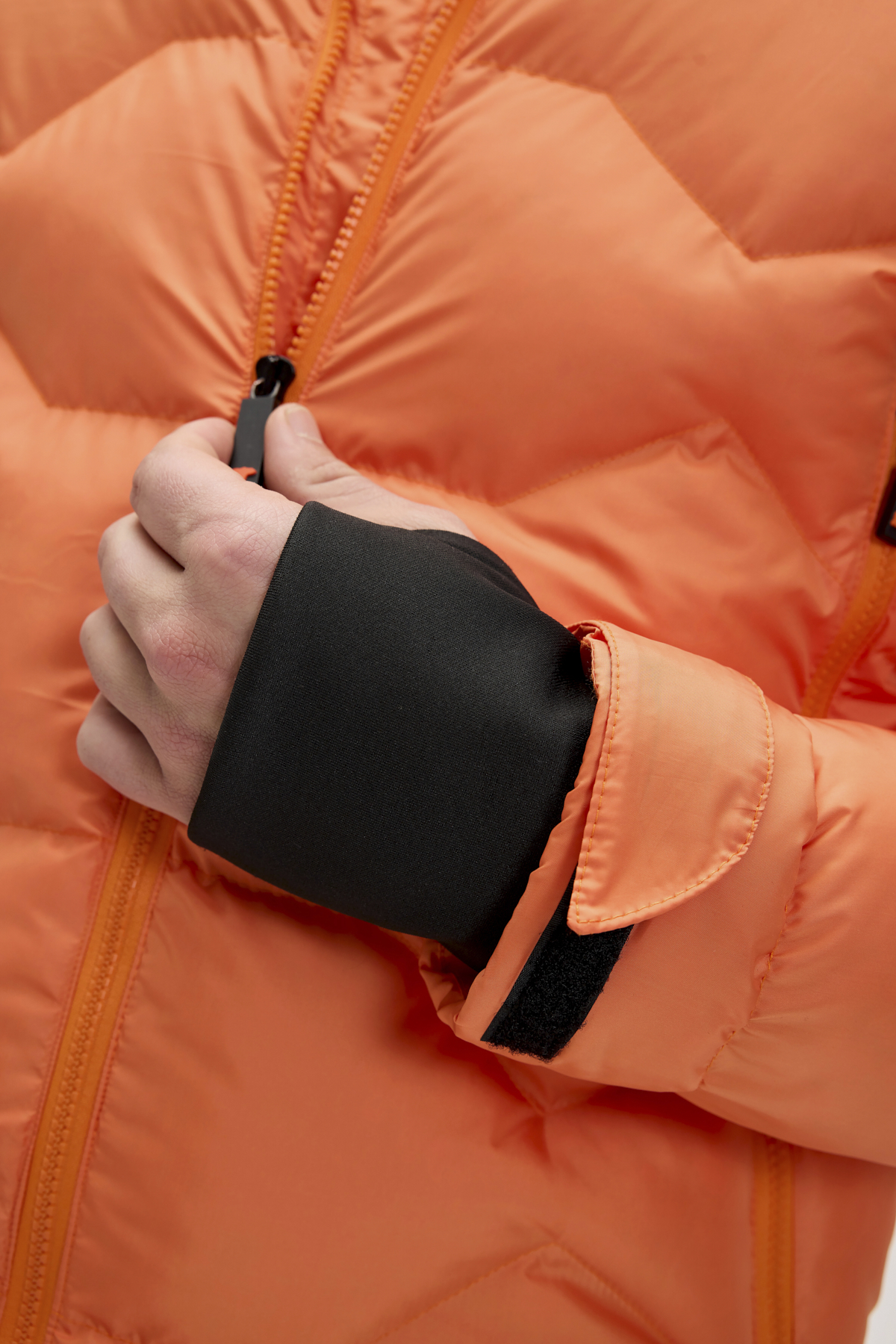Axel Orange Mens Puffer Jacket
