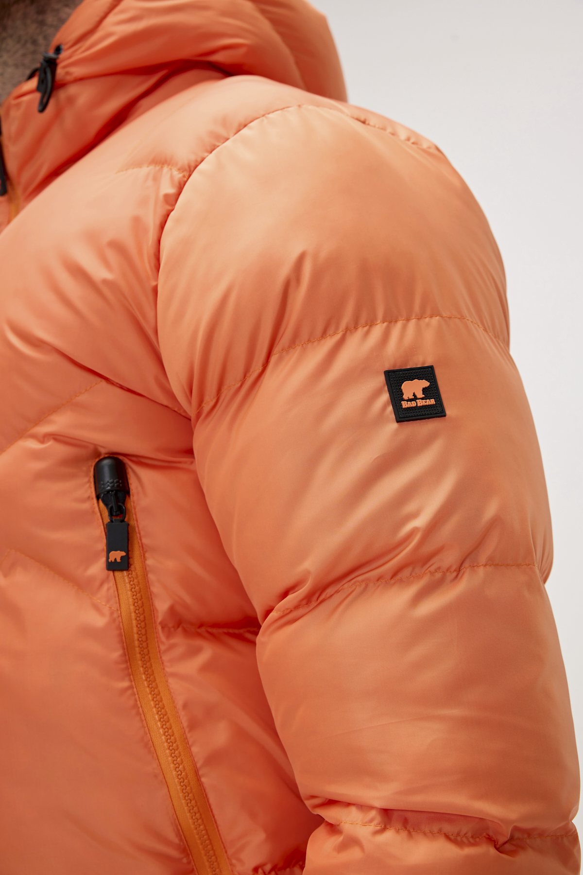 Axel Orange Mens Puffer Jacket