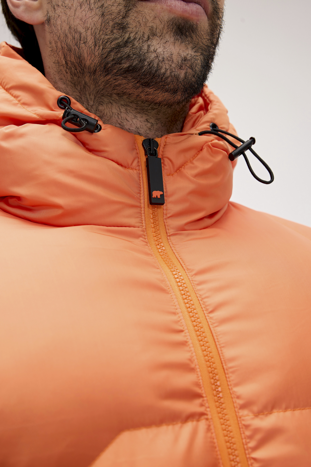 Axel Orange Mens Puffer Jacket