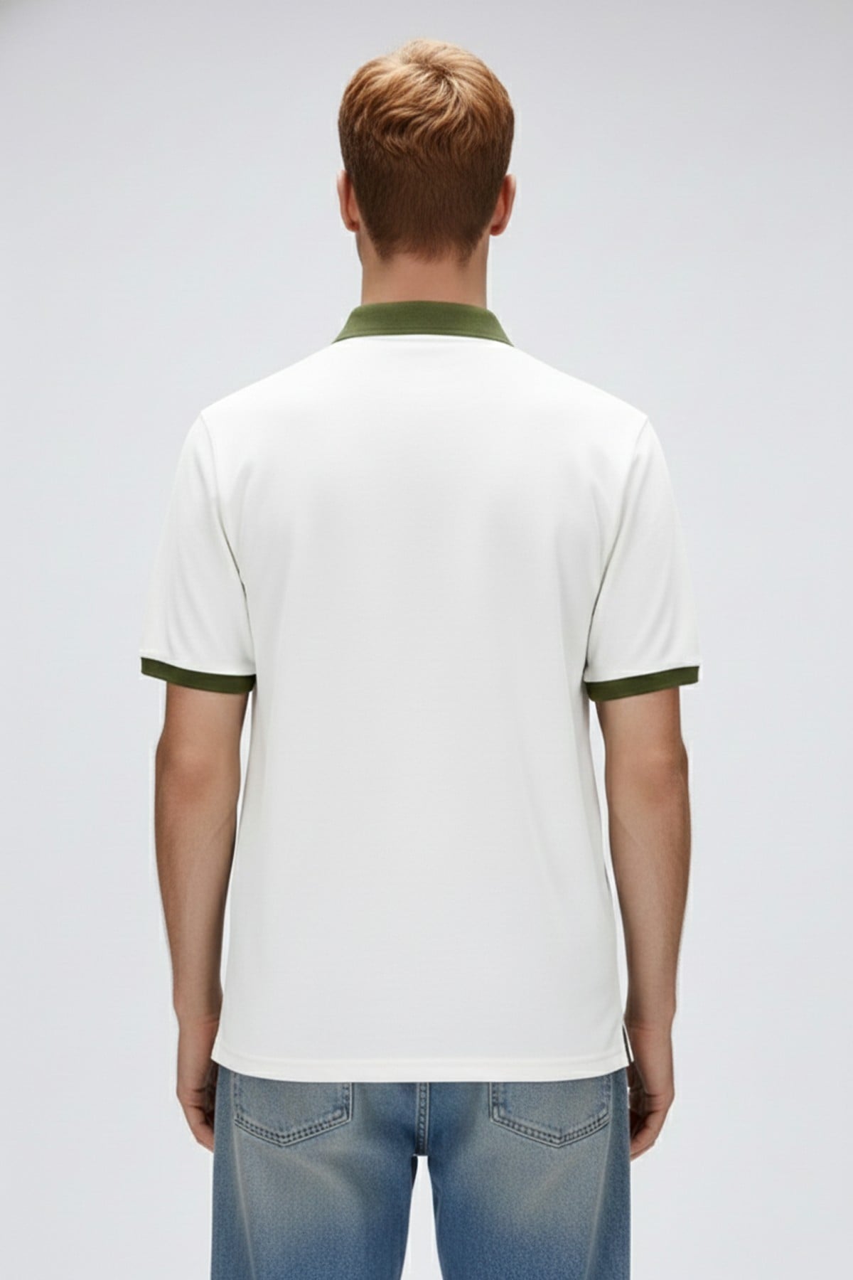 Awake Beyaz Polo Yaka Erkek  Tişört