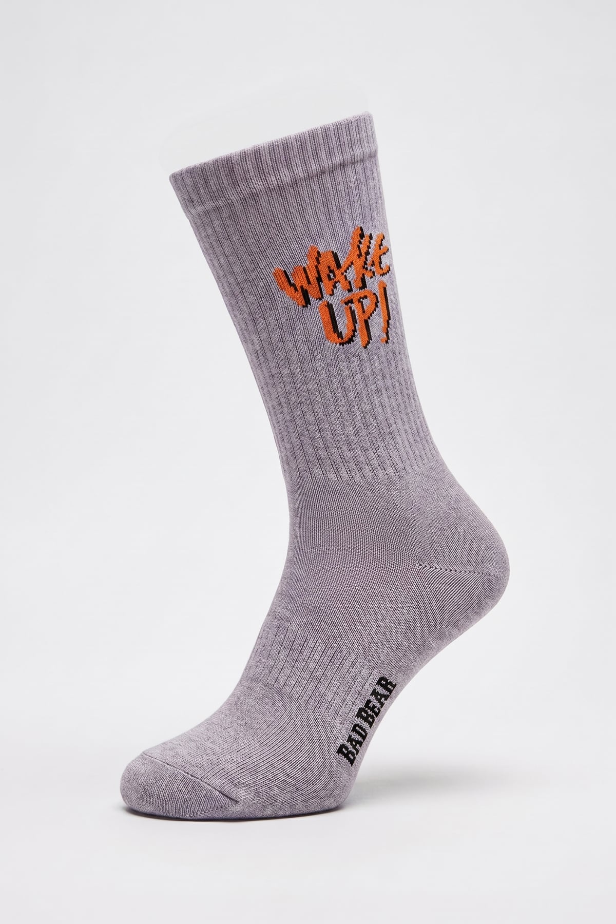 Wake Up Gri Unisex Çorap