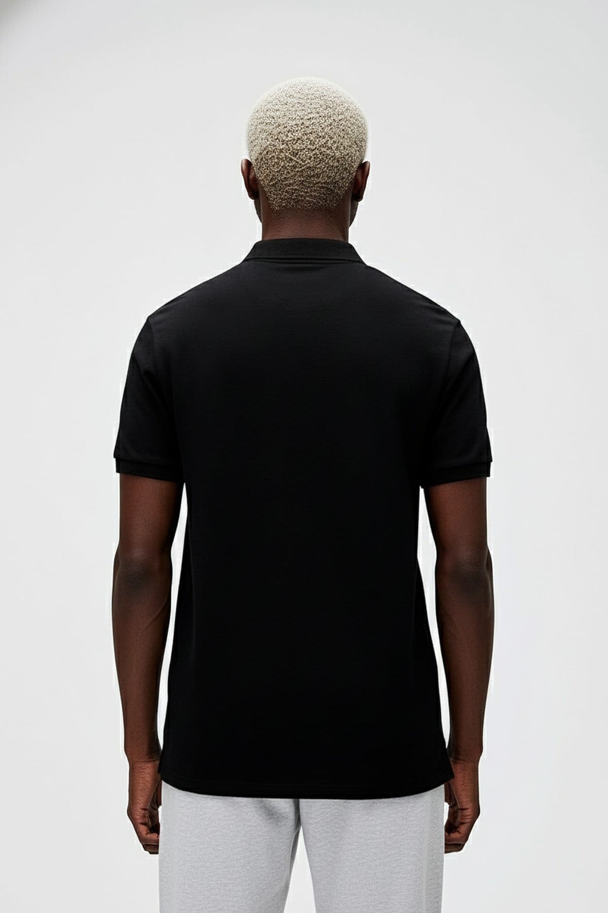 Gabriel Siyah Polo Yaka Erkek Tişört
