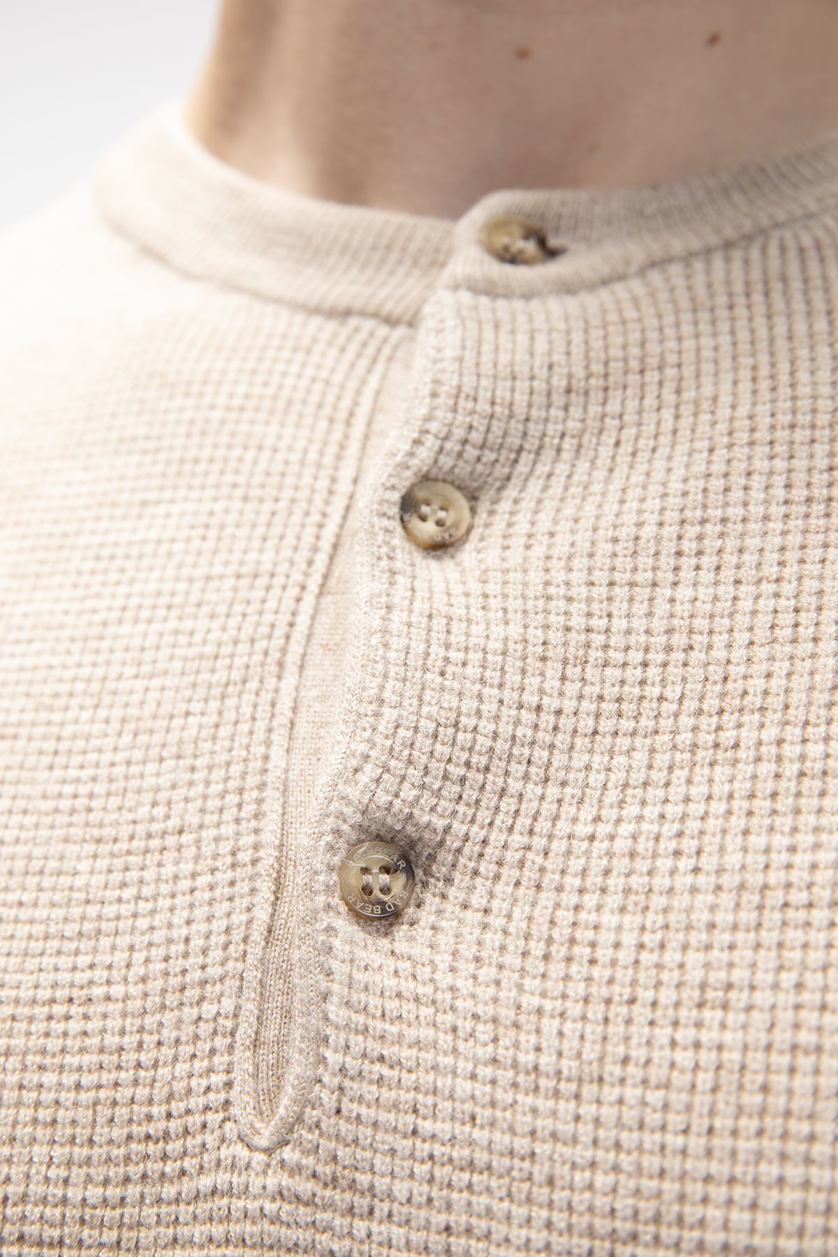 Moreno Bej Bisiklet Yaka Erkek Triko Kazak