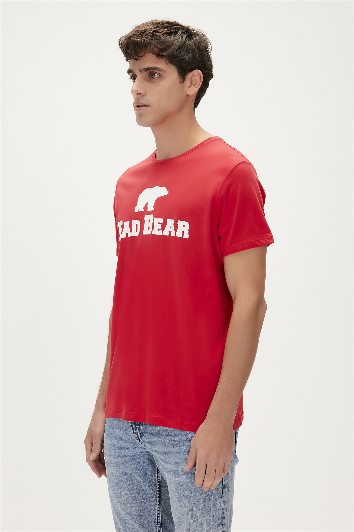 Bear Tee Red Mens T-Shirt