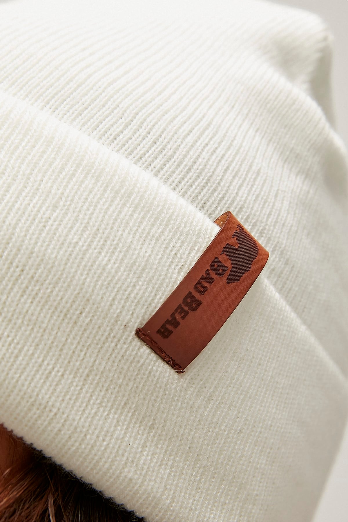 Bearman Off-White Beanie