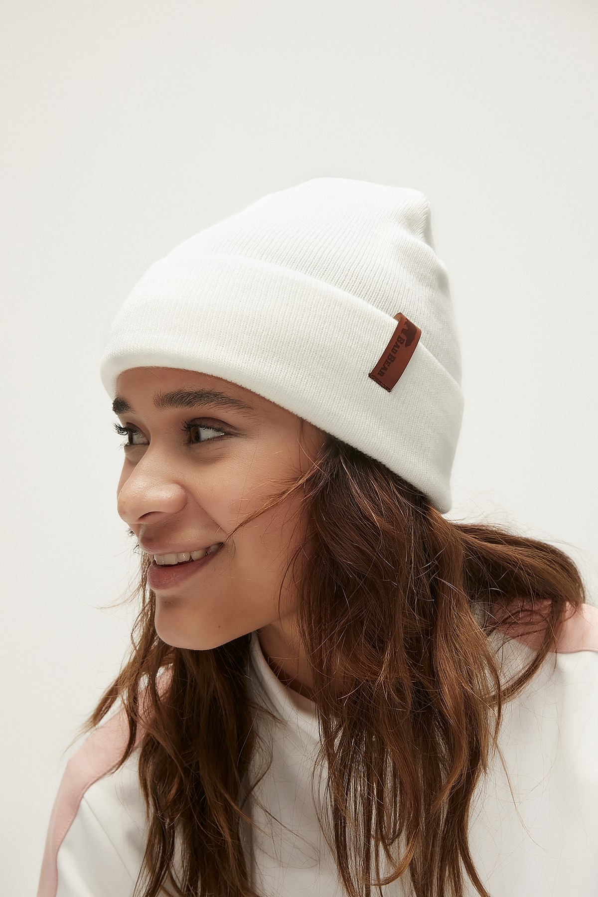 Bearman Off-White Beanie