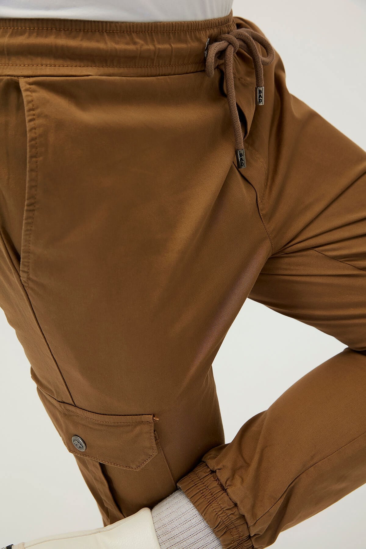 Boston Camel Brown Mens Pants