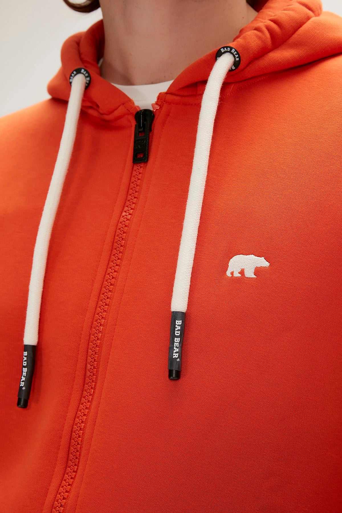 Even Orange Full-Zip Mens Hoodie