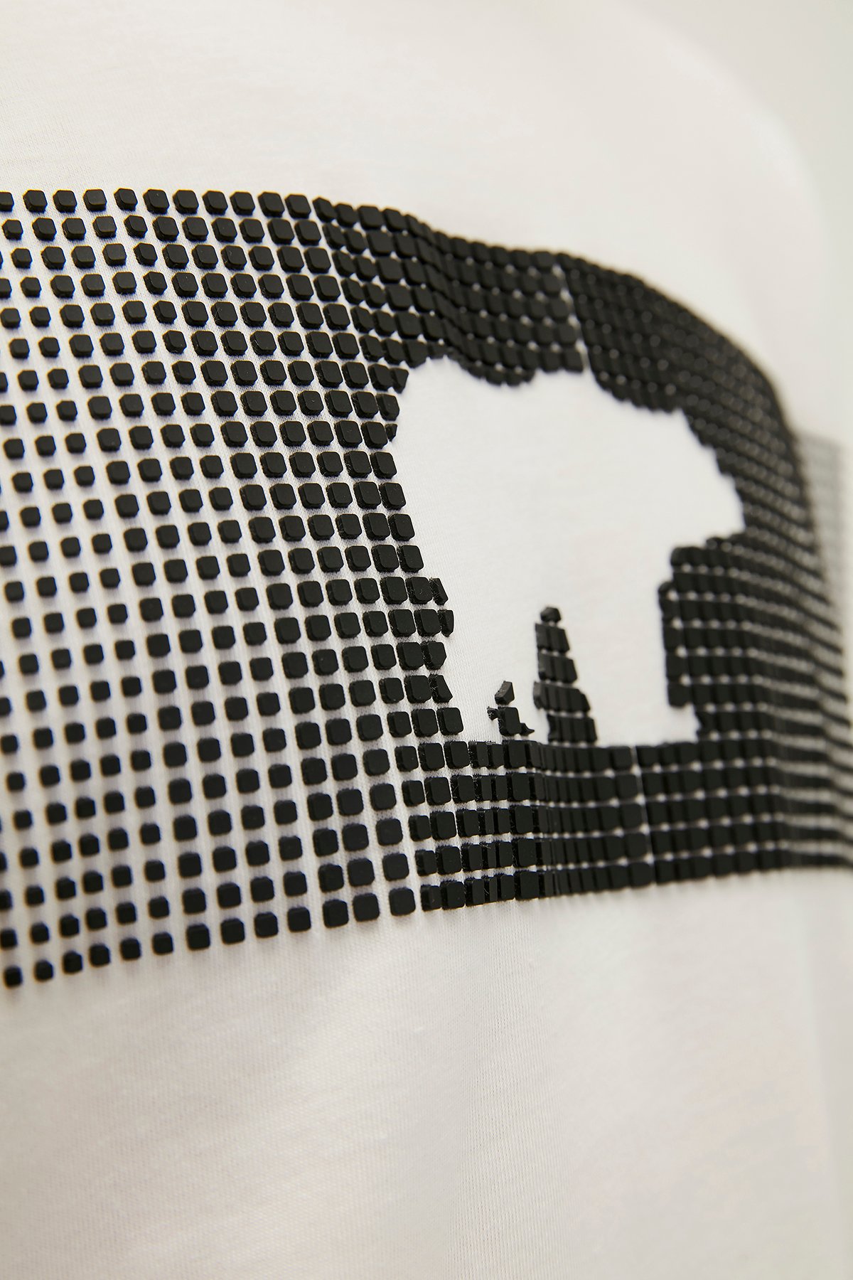 Fancy T-Shirt Off-White Beyaz 3D Baskılı Erkek Tişört