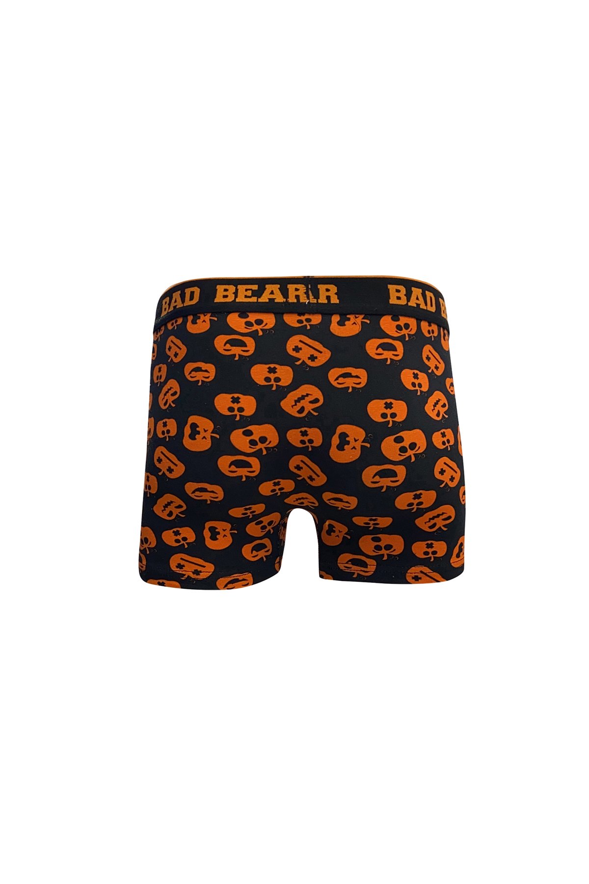 Pumpkin Siyah Balkabağı Desenli Erkek Boxer