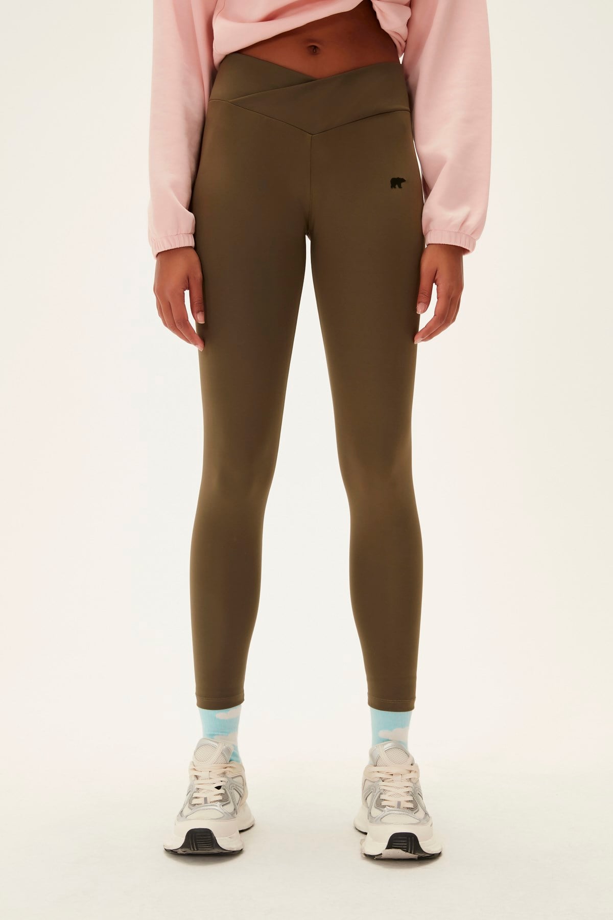 Asana Khaki Womens Tights