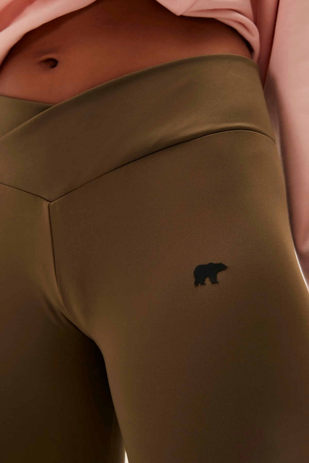 Asana Khaki Womens Tights