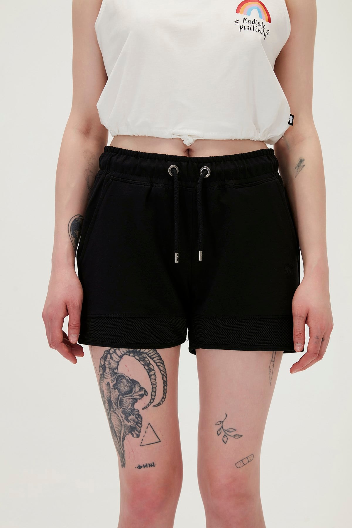 Sierra SweatShorts Siyah Kadın Şort