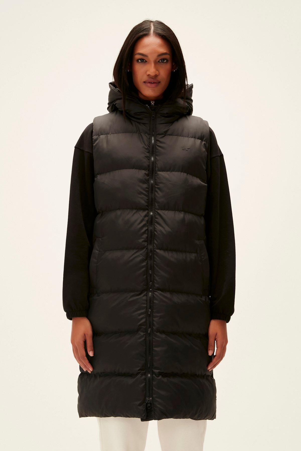 Wayfarer Vest Siyah Kadın Puffer Yelek