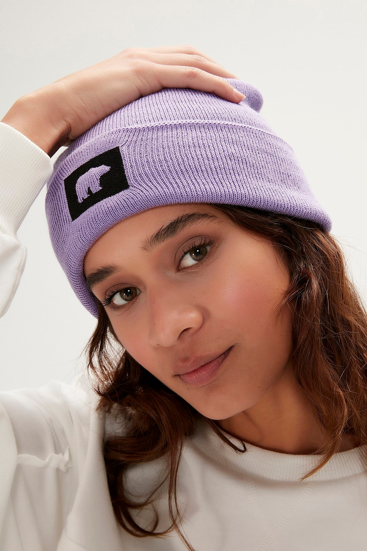Marque Lavender Purple Beanie