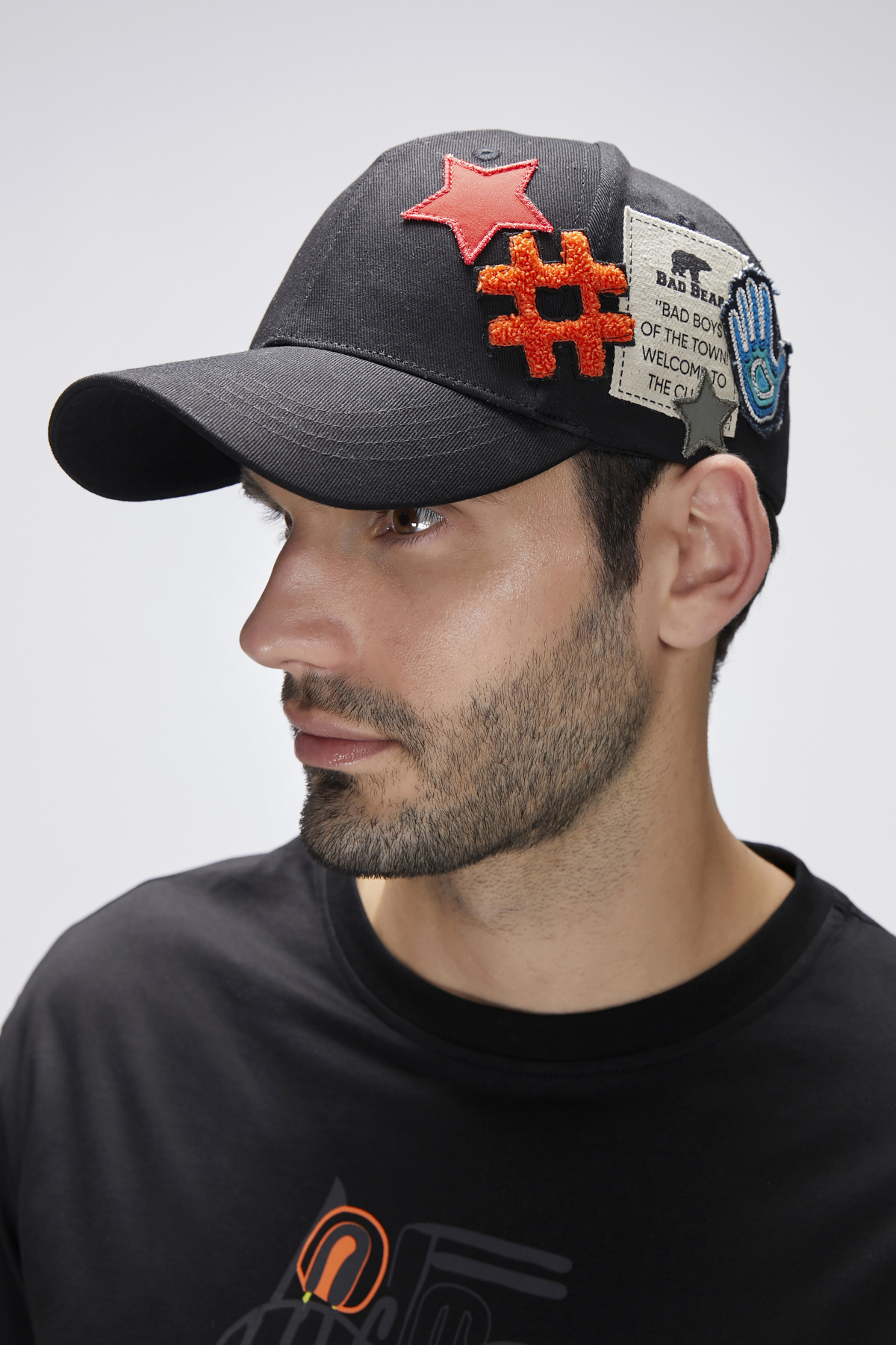 BAD BEAR PATCH CAP BASIC CAP NIGHT  UNISEX CAP BAD BEAR PATCH CAPBAD BEAR PATCH CAP