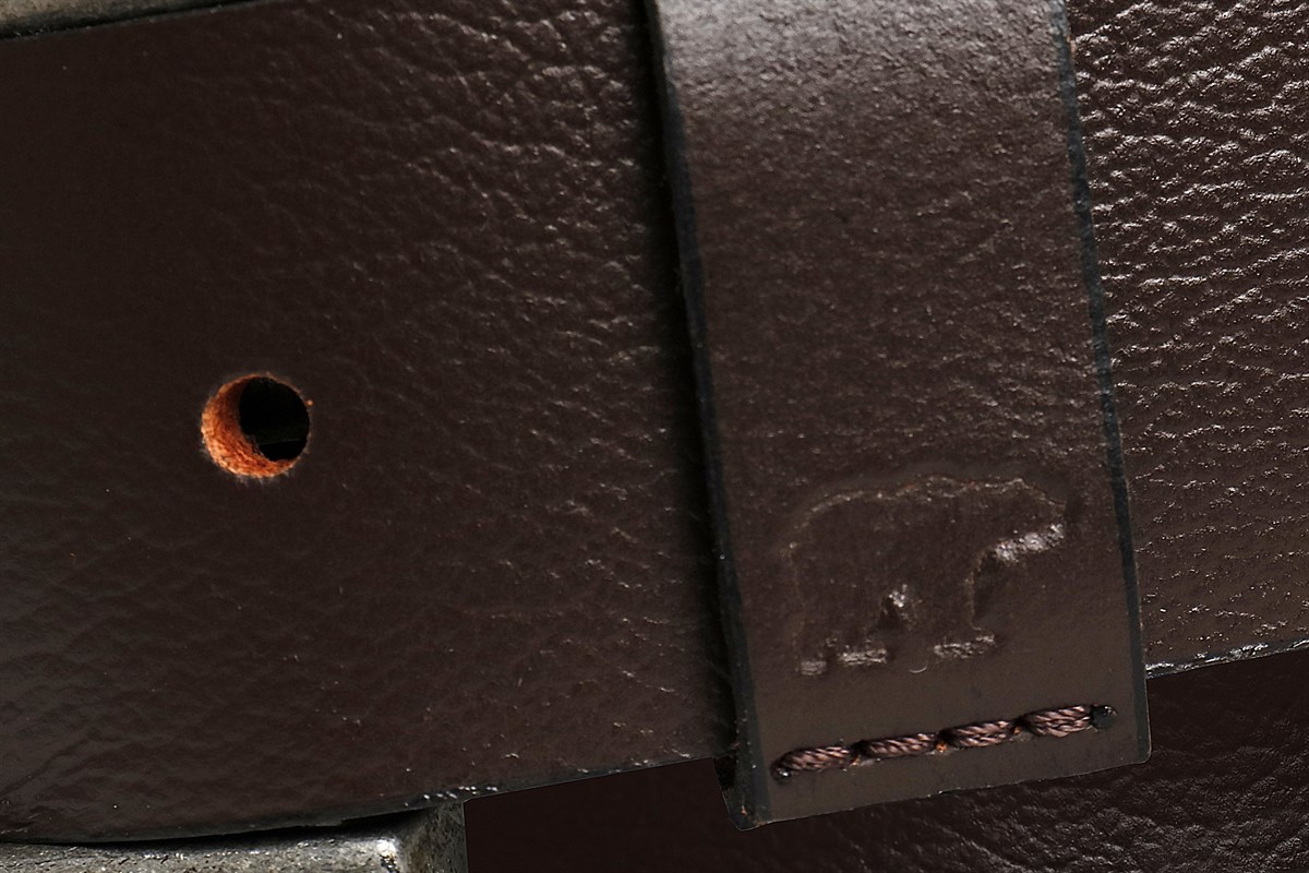 Point Leather Belt Brown