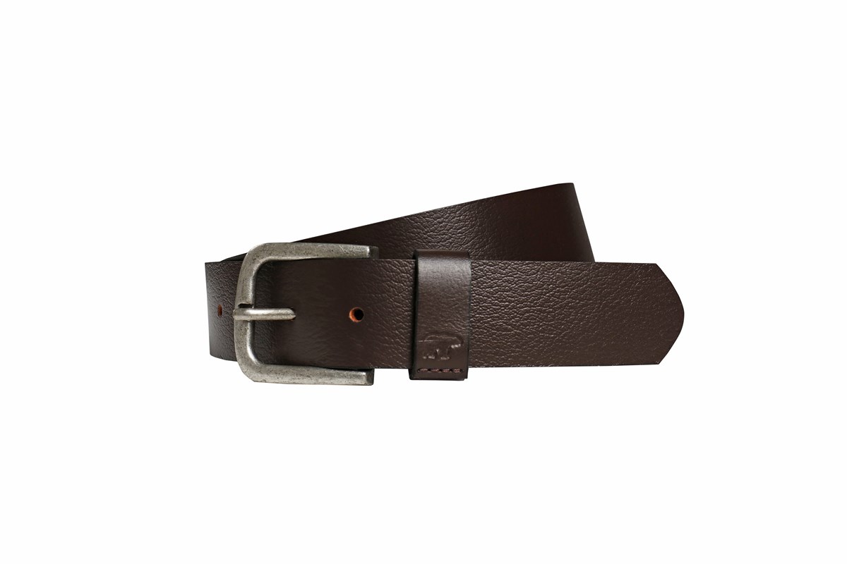 Point Leather Belt Brown