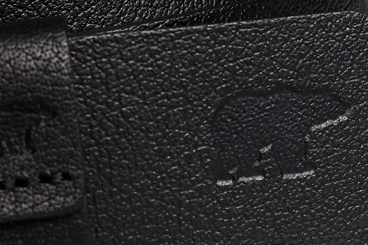 Point Leather Belt Black