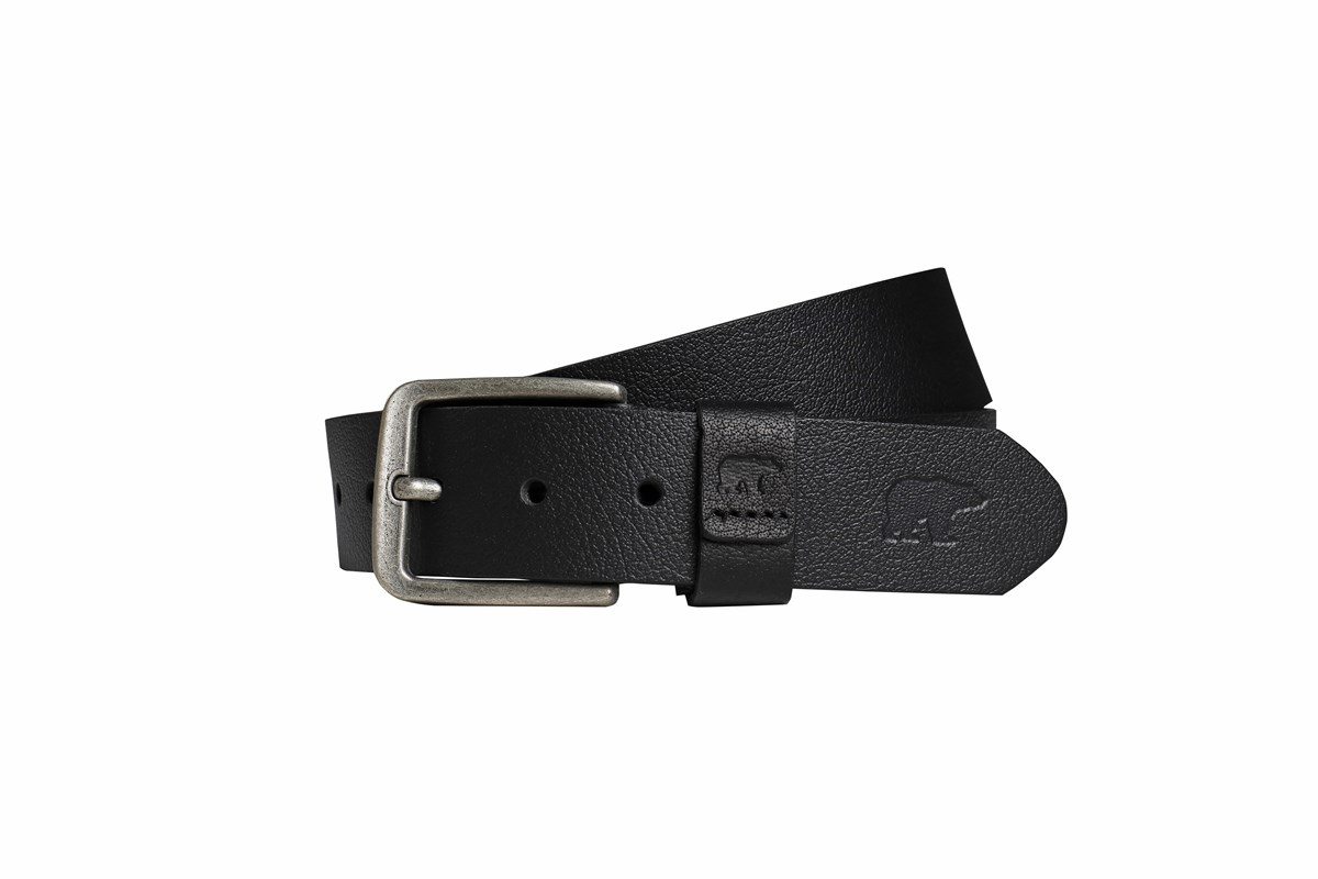 Point Leather Belt Black