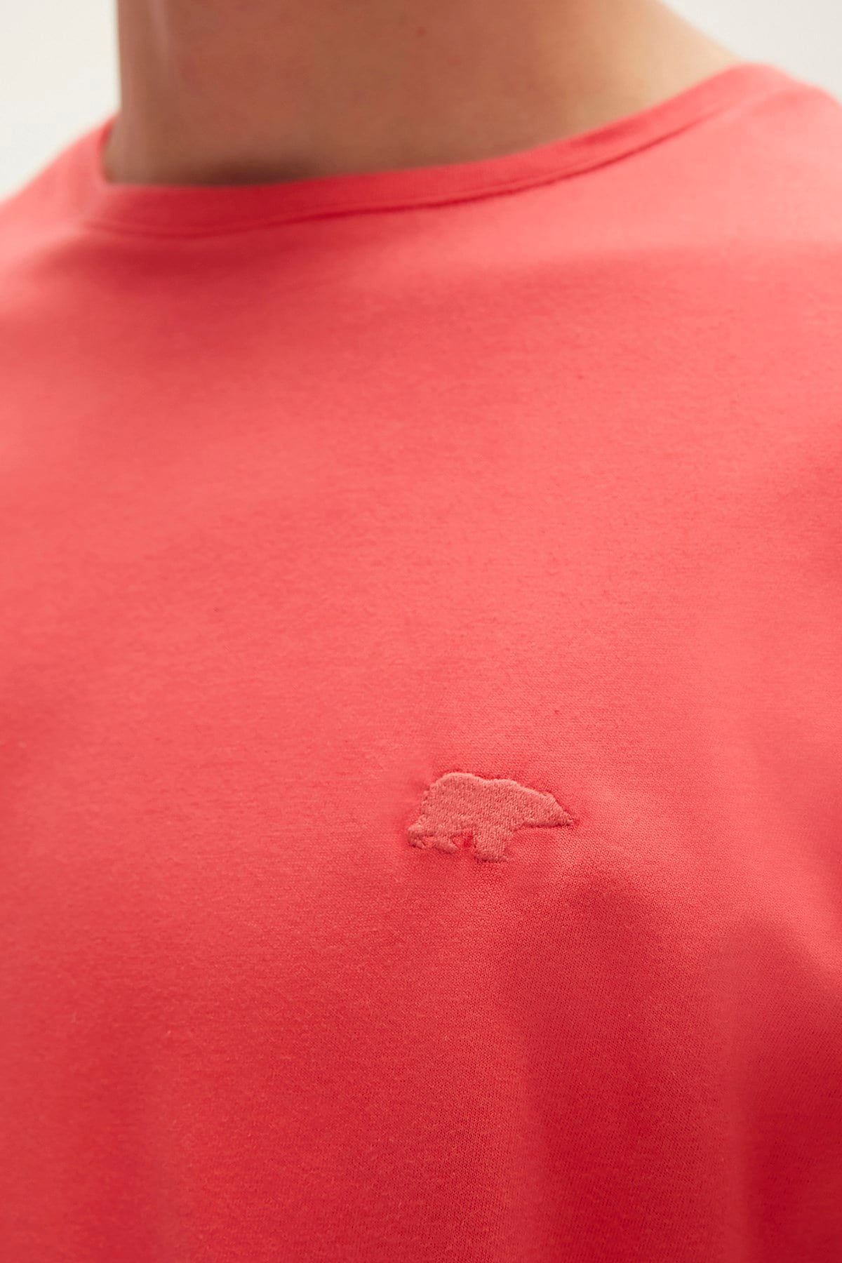 Solid Vermilion Red Basic Mens T-Shirt