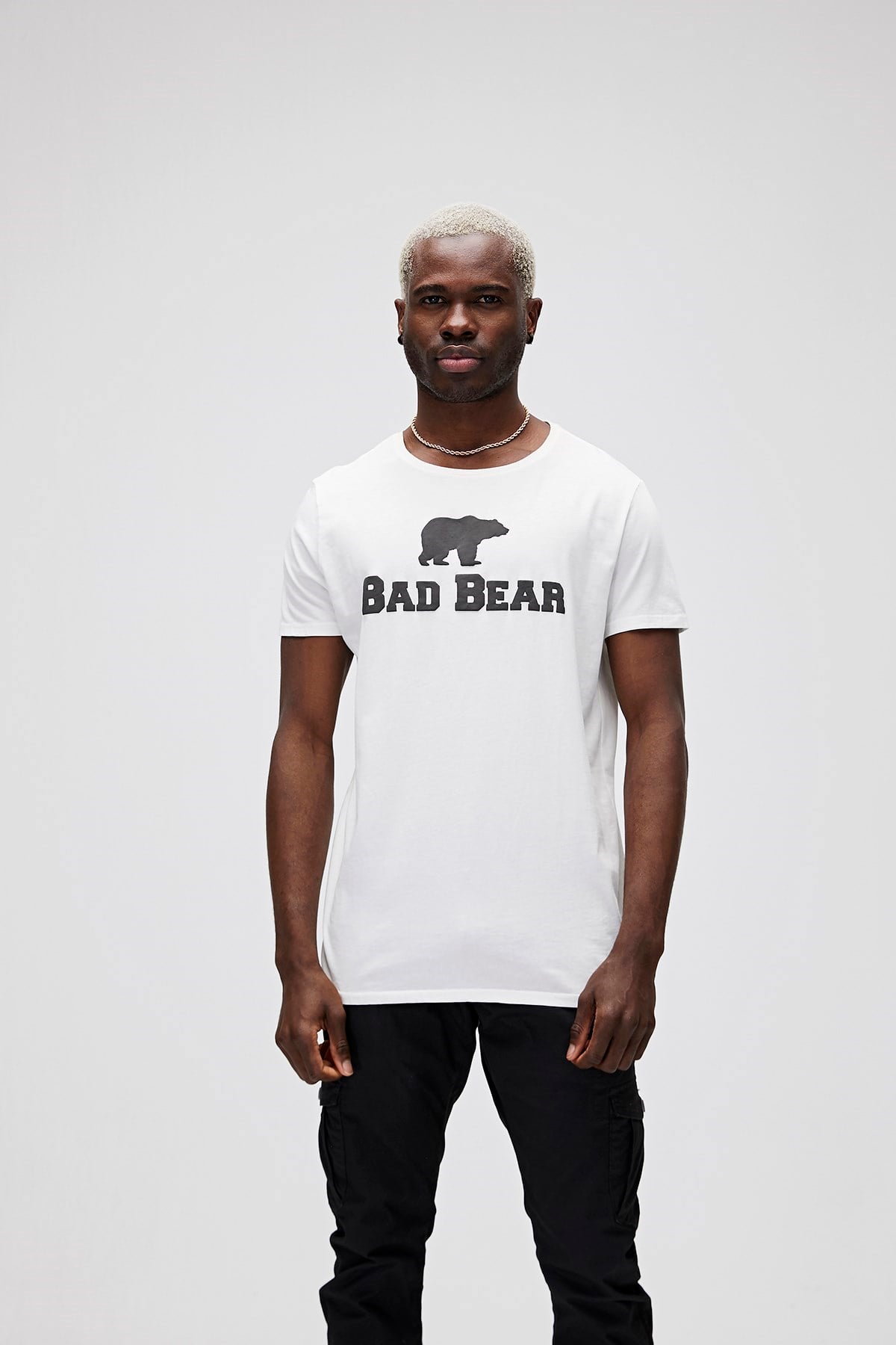 Bear Tee King Size Off-White Mens T-Shirt