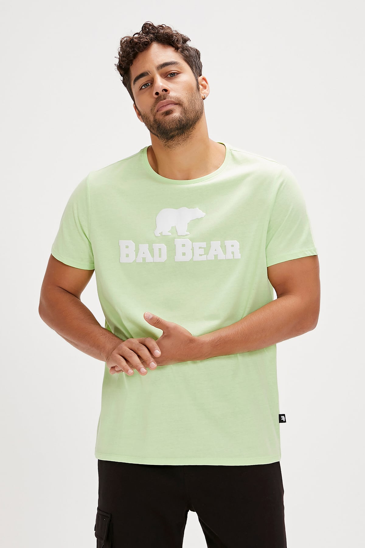 Bad Bear Green Fig Mens T-Shirt